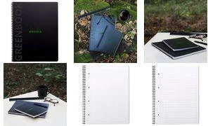 RHODIA Greenbook College Block A4+ lineāls