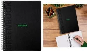 RHODIA GREENBOOK College Block A4+ lineāls