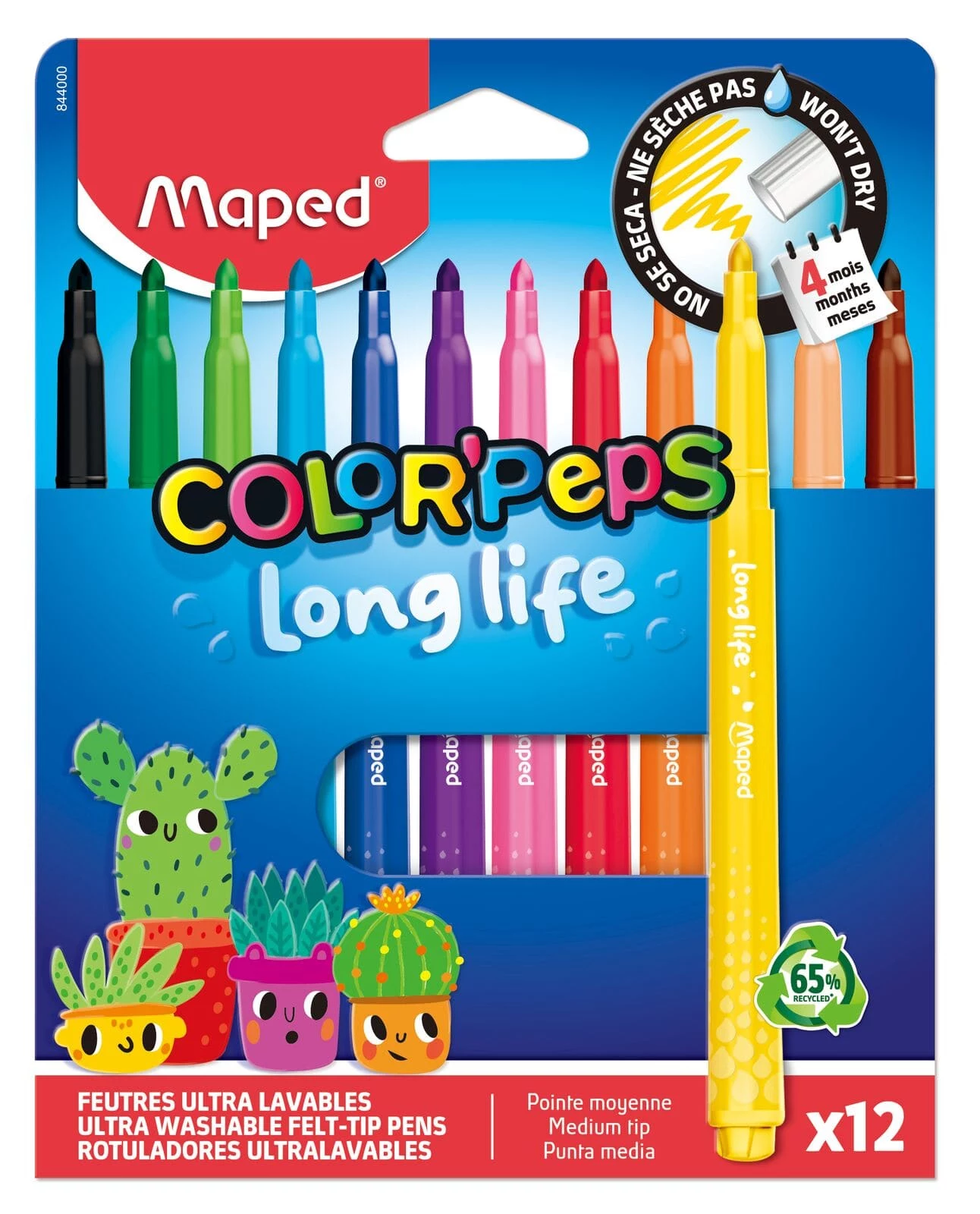 Maped Color`Peps Long Life flomāsteri, dažādas