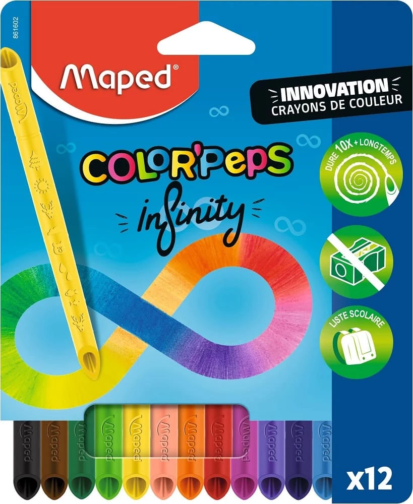 Maped COLOR`PEPS INFINITY trīsstūrveida krāsaino zīmuļu