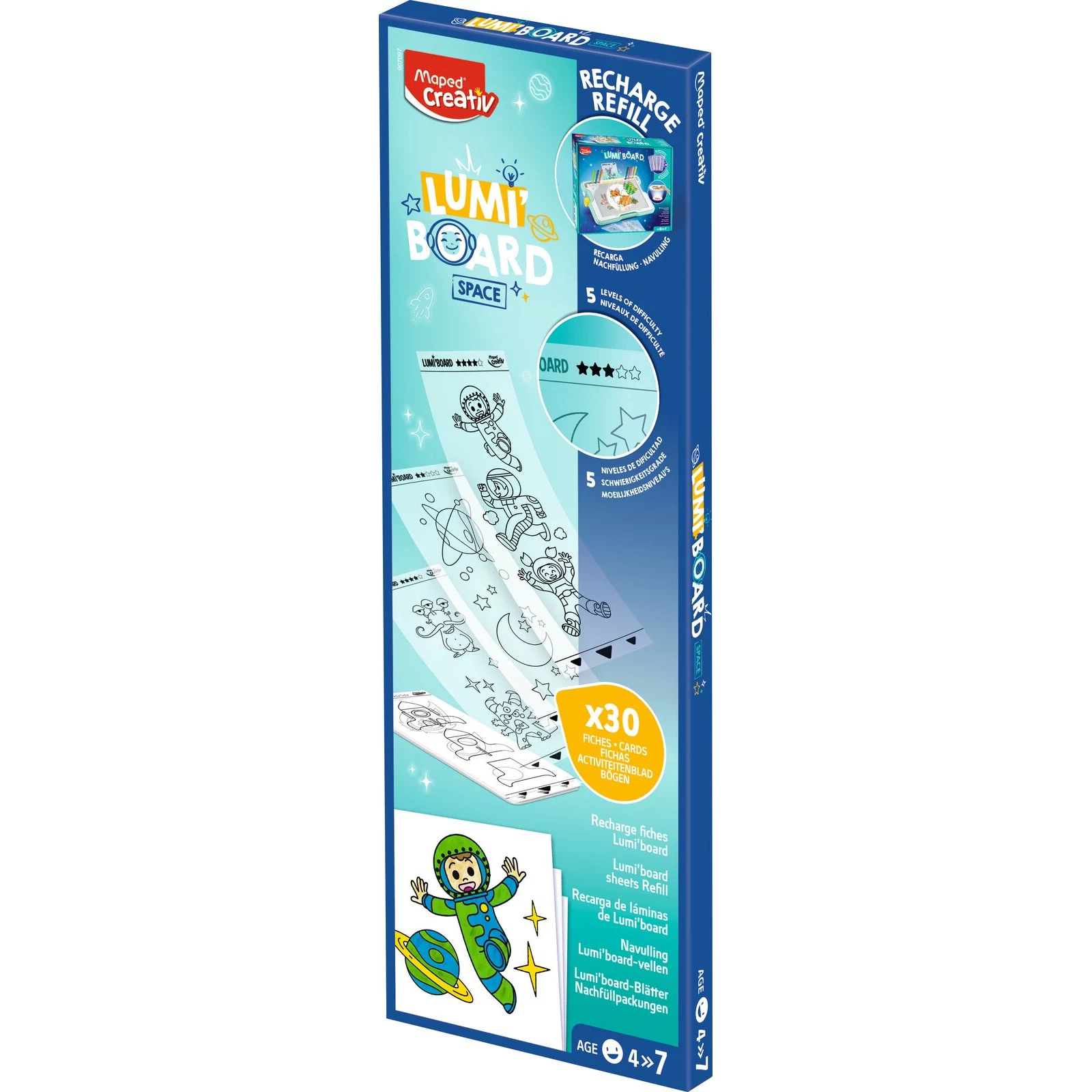 Maped Creativ LUMI BOARD Space papildpapīru