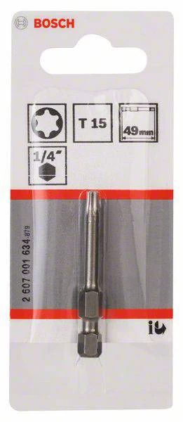 Bosch Torx uzgalis T15 Extra Hard