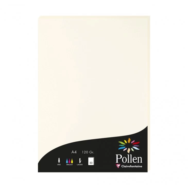 Clairefontaine Pollen A4 papīrs, dabiski balts