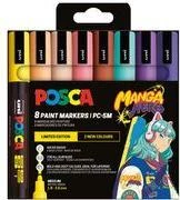 POSCA PC-5M pigmenta marķieru komplekts, 8