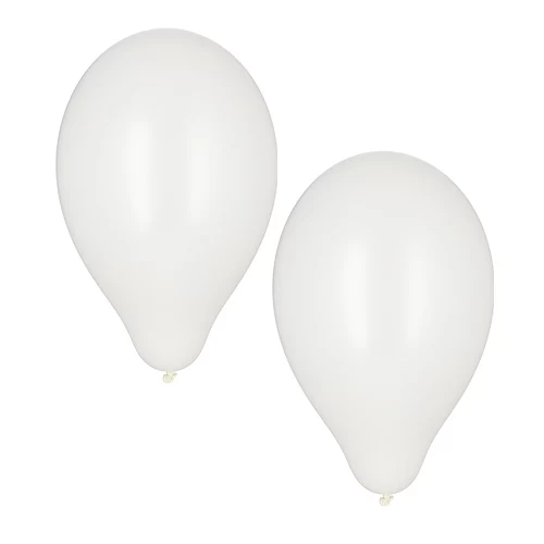 PAPSTAR balti lateksa baloni, 250 mm