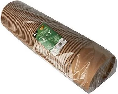 Papstar 87914 apaļa kartona bļoda brūna