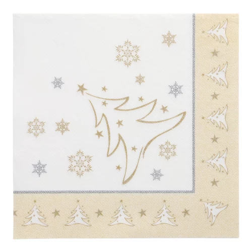PAPSTAR X-Mas Elegance zelta Ziemassvētku motīva