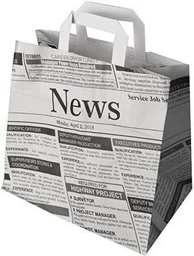 PAPSTAR Newsprint Kraft Paper Carrier Bag