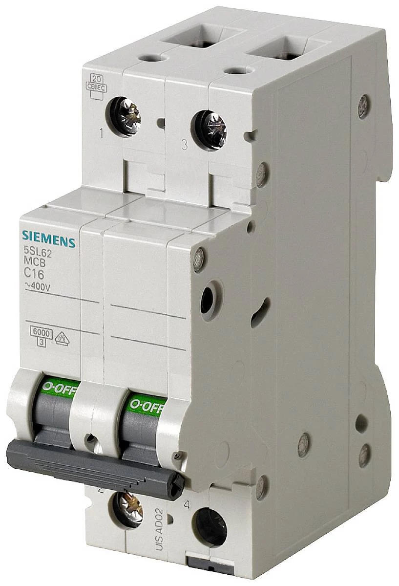 Siemens SENTRON 5SL62067 automātiskais slēdzis 2-poliem