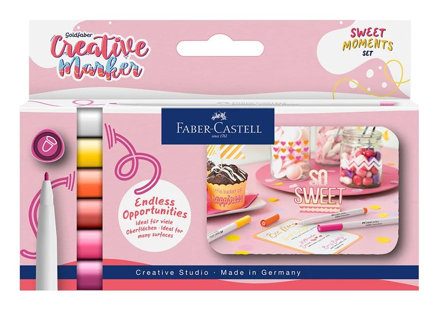 Faber-Castell Goldfaber Creative marķieru komplekts, 6