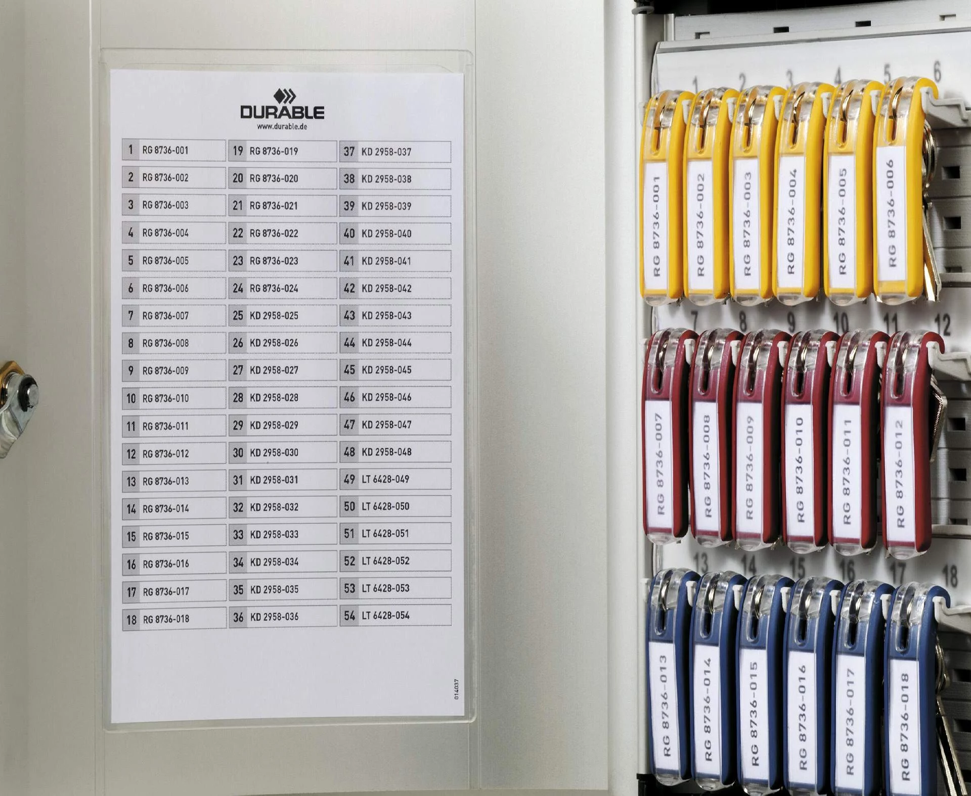 DURABLE KEY BOX 18 atslēgu skapis