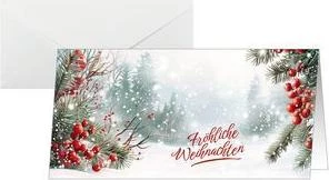 SIGEL DS645 Ziemassvētku kartīte Scandinavian Snow