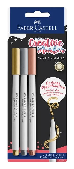 Faber-Castell Creative Marker Goldfaber, 3 gab
