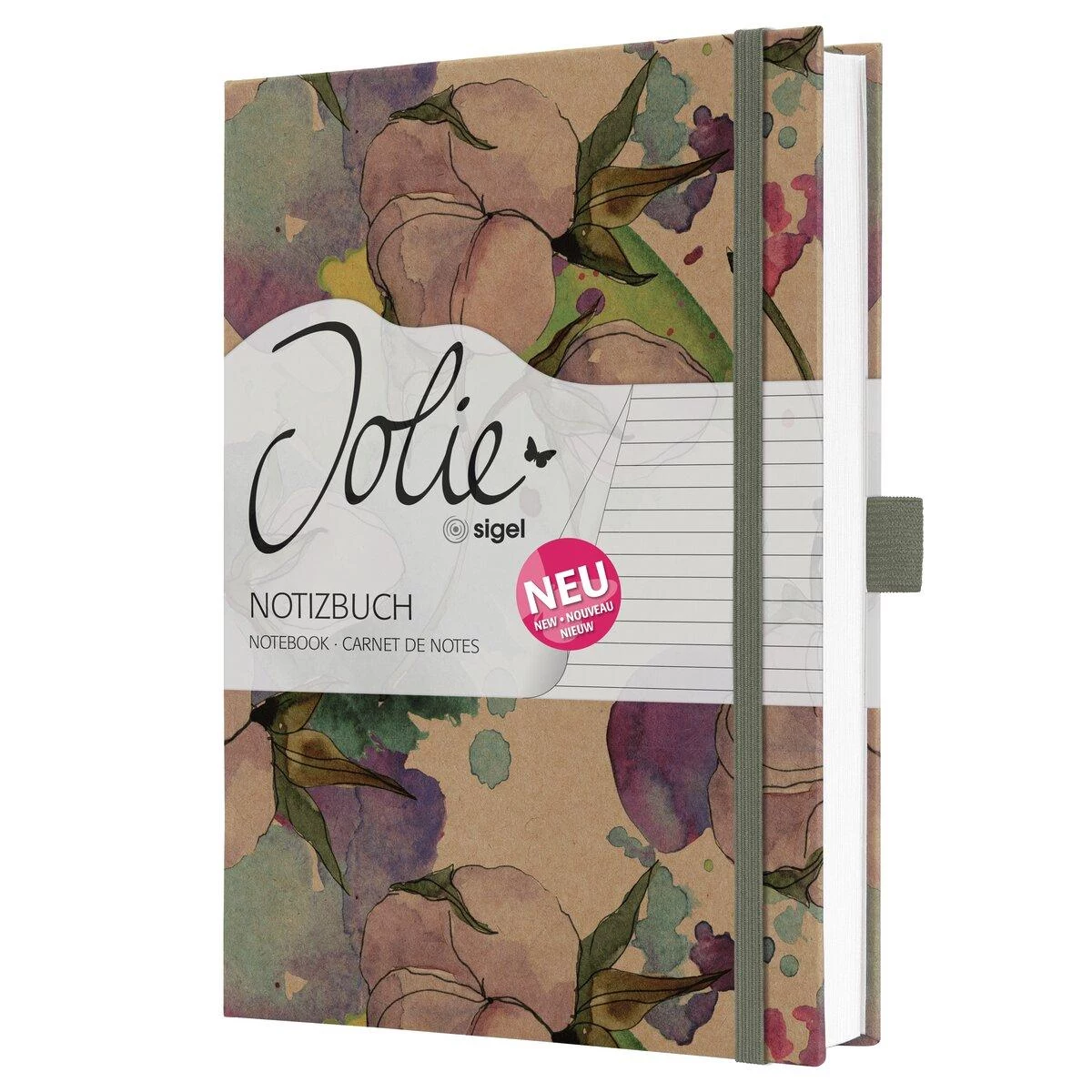 SIGEL Jolie Pure Cottonflowers piezīmju grāmatiņa