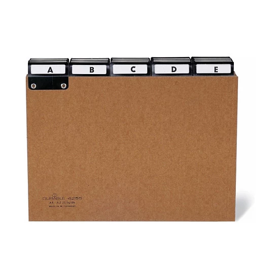 DURABLE Leitregister A5 5/5-tlg. A-Z angenietet