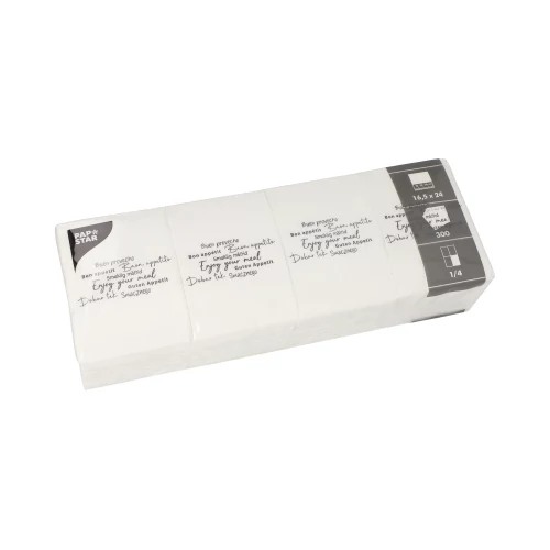 PAPSTAR DAILY Collection uzkodu salvetes, baltas