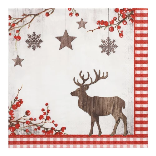 PAPSTAR Ziemassvētku motīva salvetes X-mas Deer