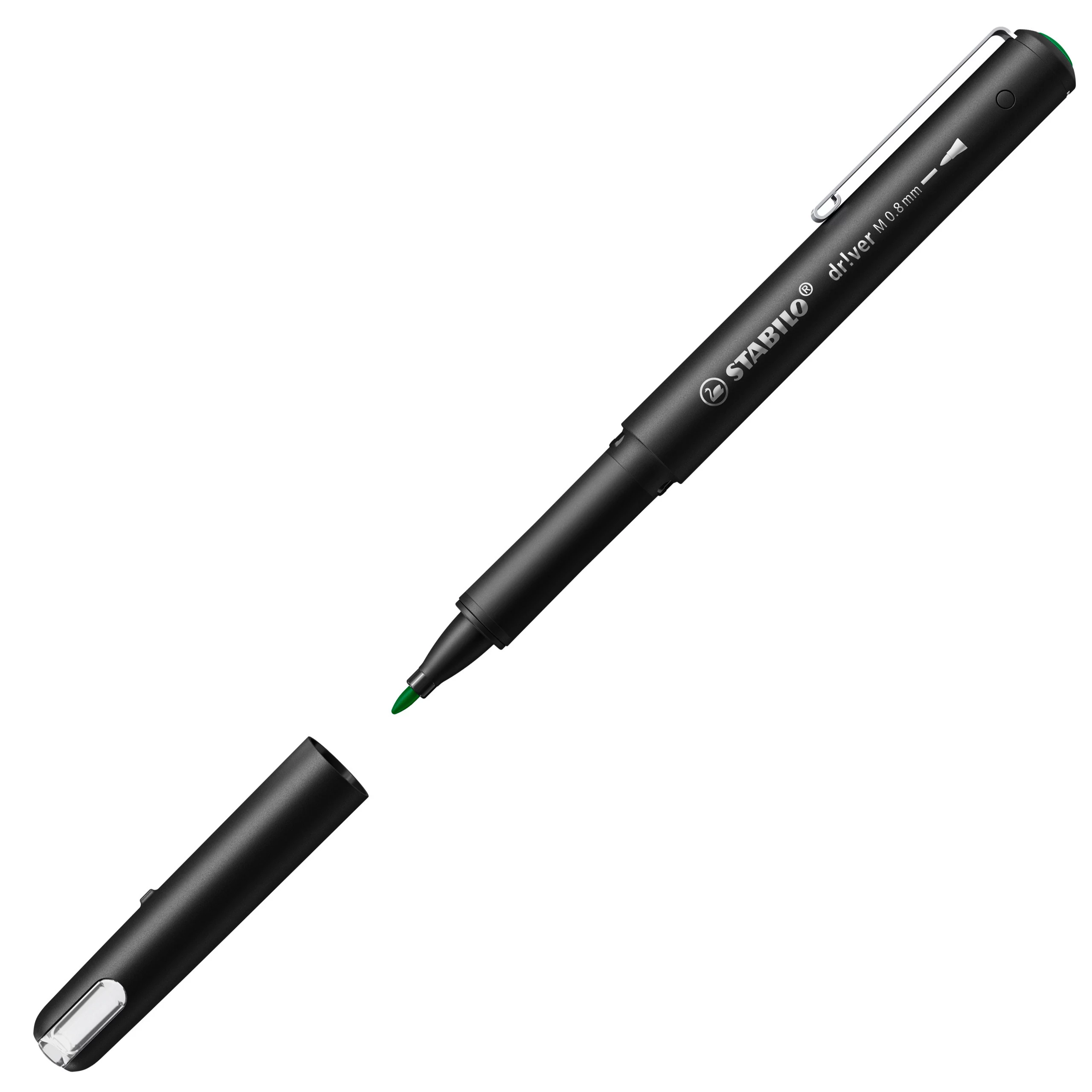 STABILO Fineliner dr!ver, vidējs, zaļš