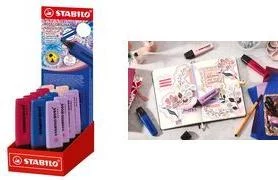 STABILO BOSS ORIGINAL NatureCOLORS marķieri, slīpais