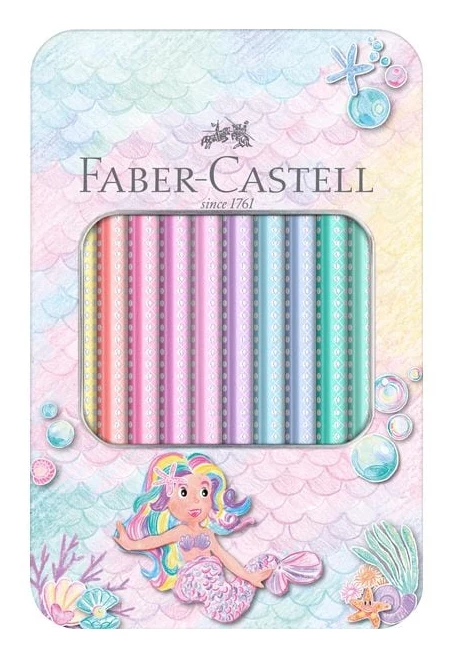 Faber-Castell Sparkle Jumbo trīsstūrveida krāsainie zīmuļi