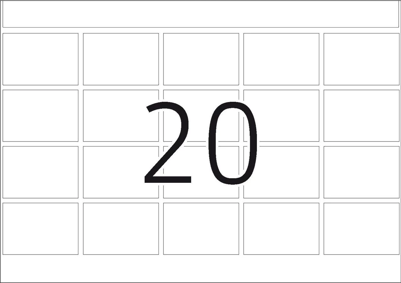 HERMA DP1 pašlīmējošās etiķetes 22x32 mm