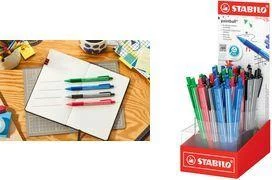 STABILO pointball colorful uzklikšķināma lodīšu pildspalva