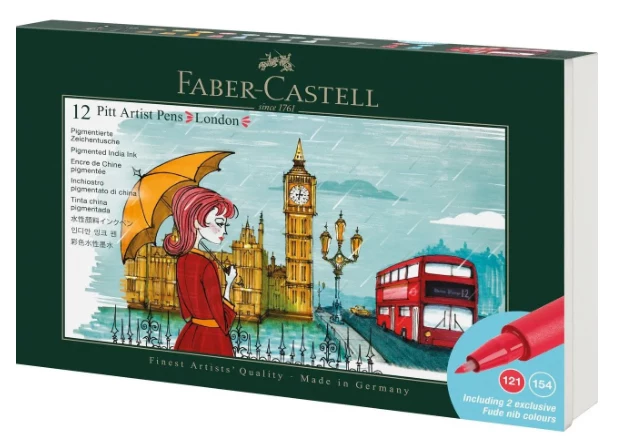 Faber-Castell PITT Artist Pen komplekts, 12