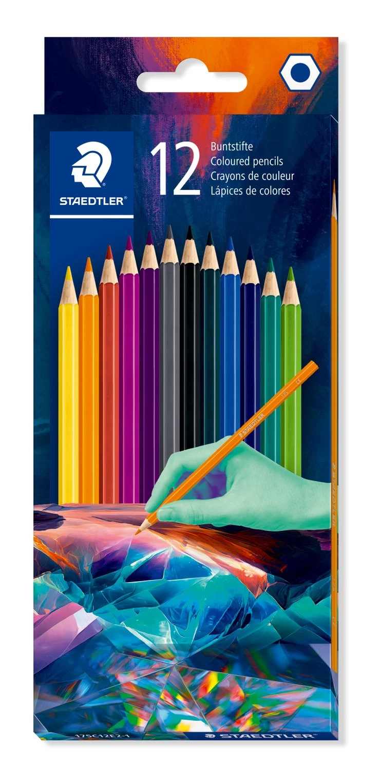 STAEDTLER sešstūraini krāsu zīmuļi Edition 1