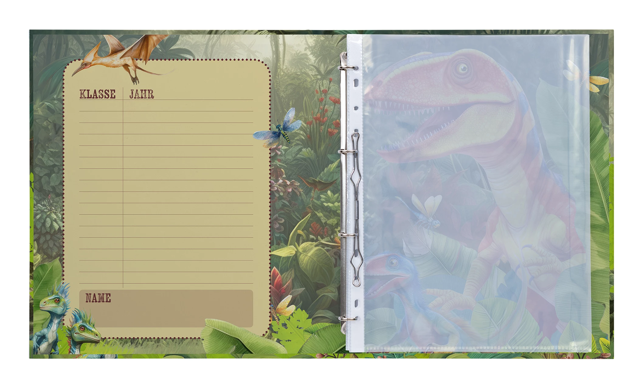 HERMA Dino World A4 gredzenu mape