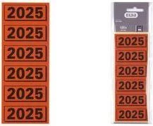 ELBA 2025 sarkanas pašlīmējošas indeksu etiķetes