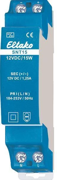 Eltako SNT15-12VDC/15W DIN sliedes barošanas bloks