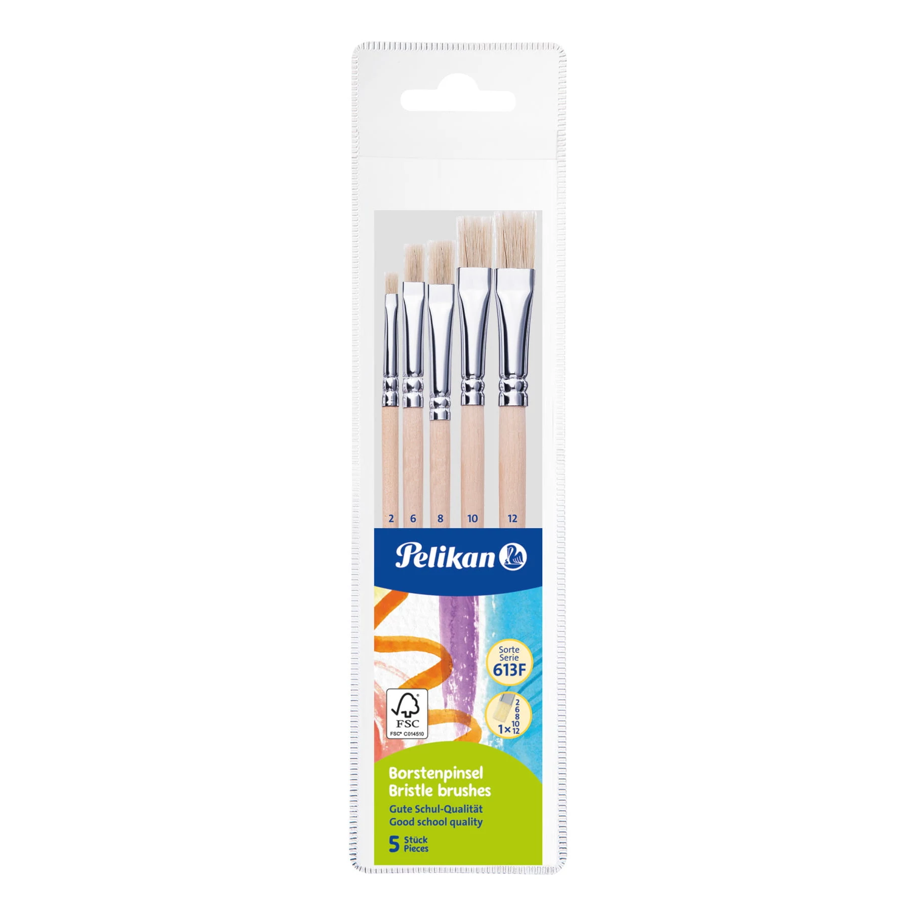 Pelikan iesācēju otu komplekts, 5 saru
