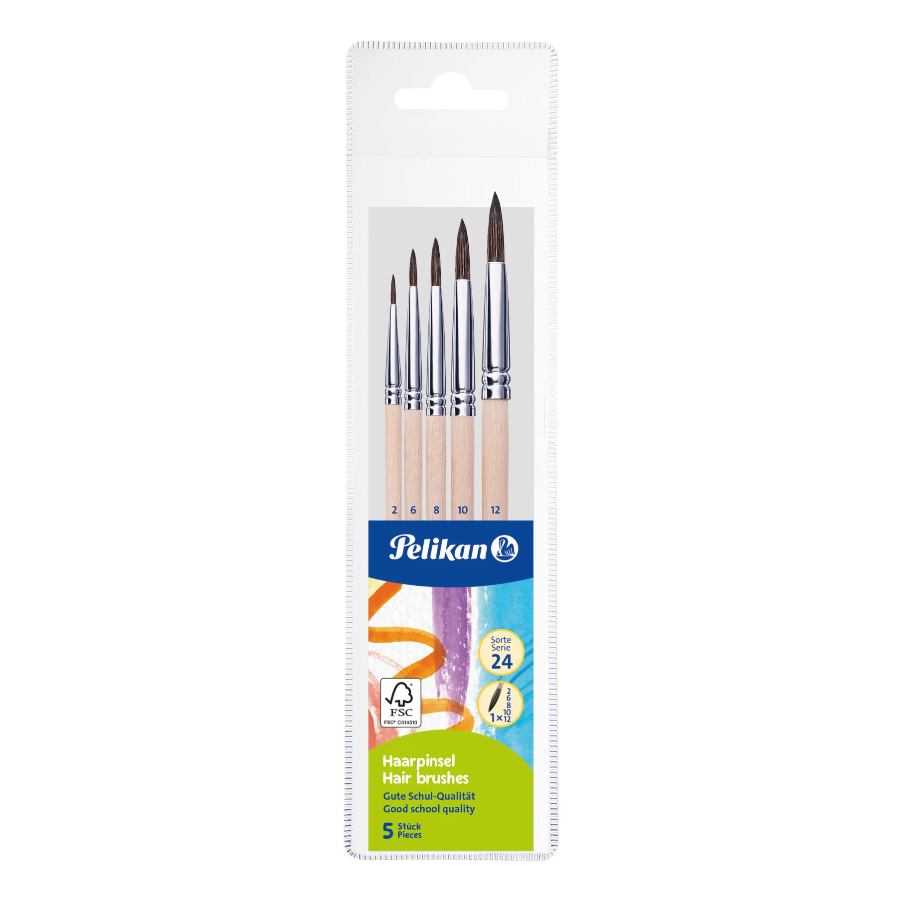 Pelikan Starter Brush Set, 5 gabalu