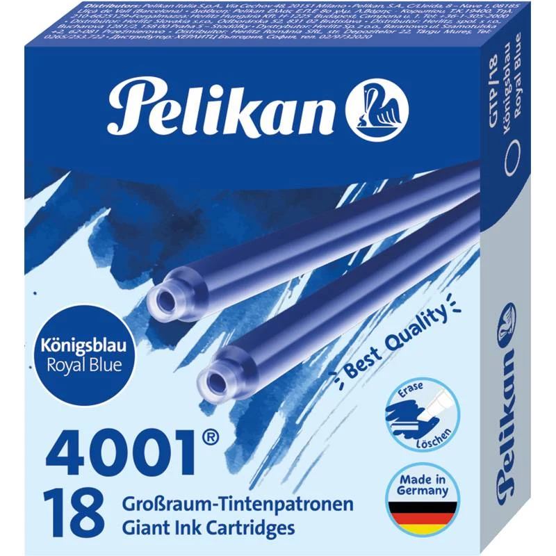 Pelikan 4001 GTP/18 Karaliskā zilā tintes