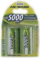 ANSMANN D akumulators NiMH 5000 mAh