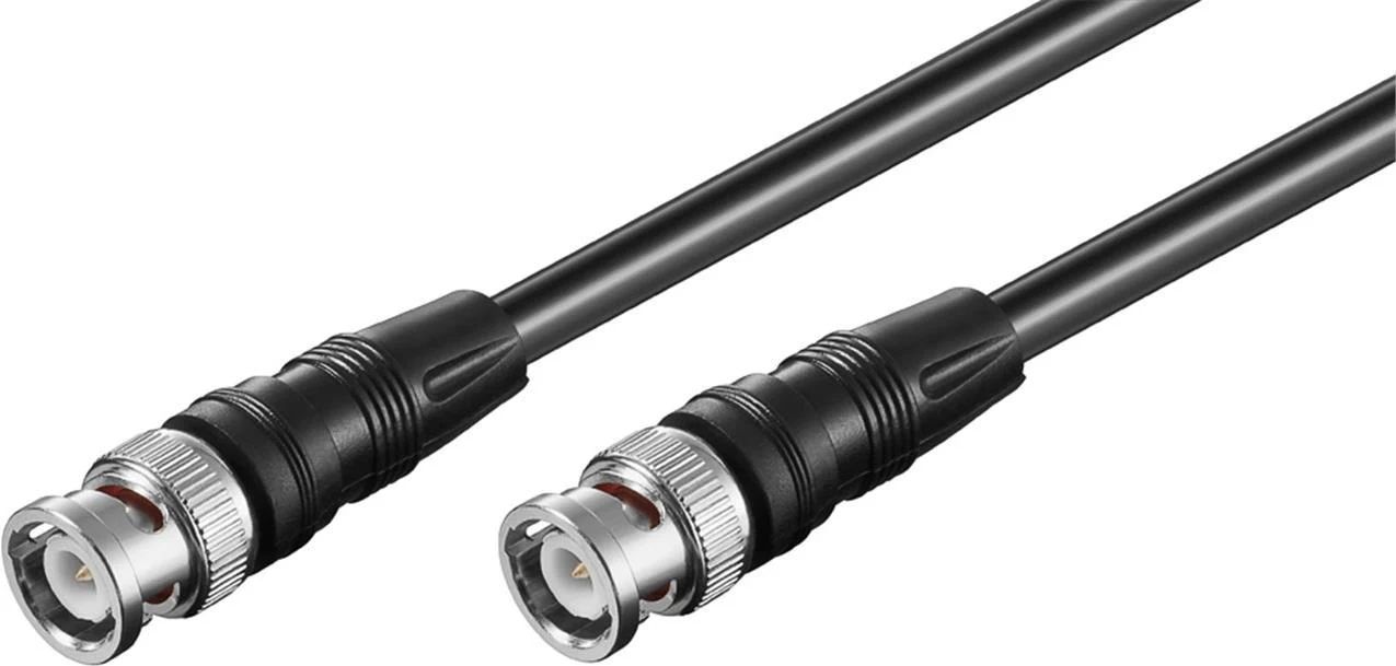 Wentronic Goobay BNC savienojuma kabelis, melns