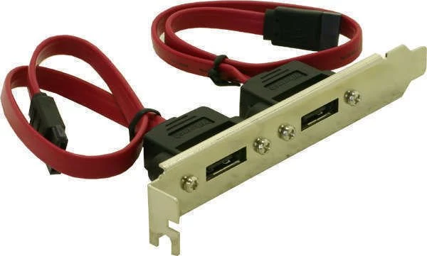 Delock Slot Bracket iekšējie 2x SATA