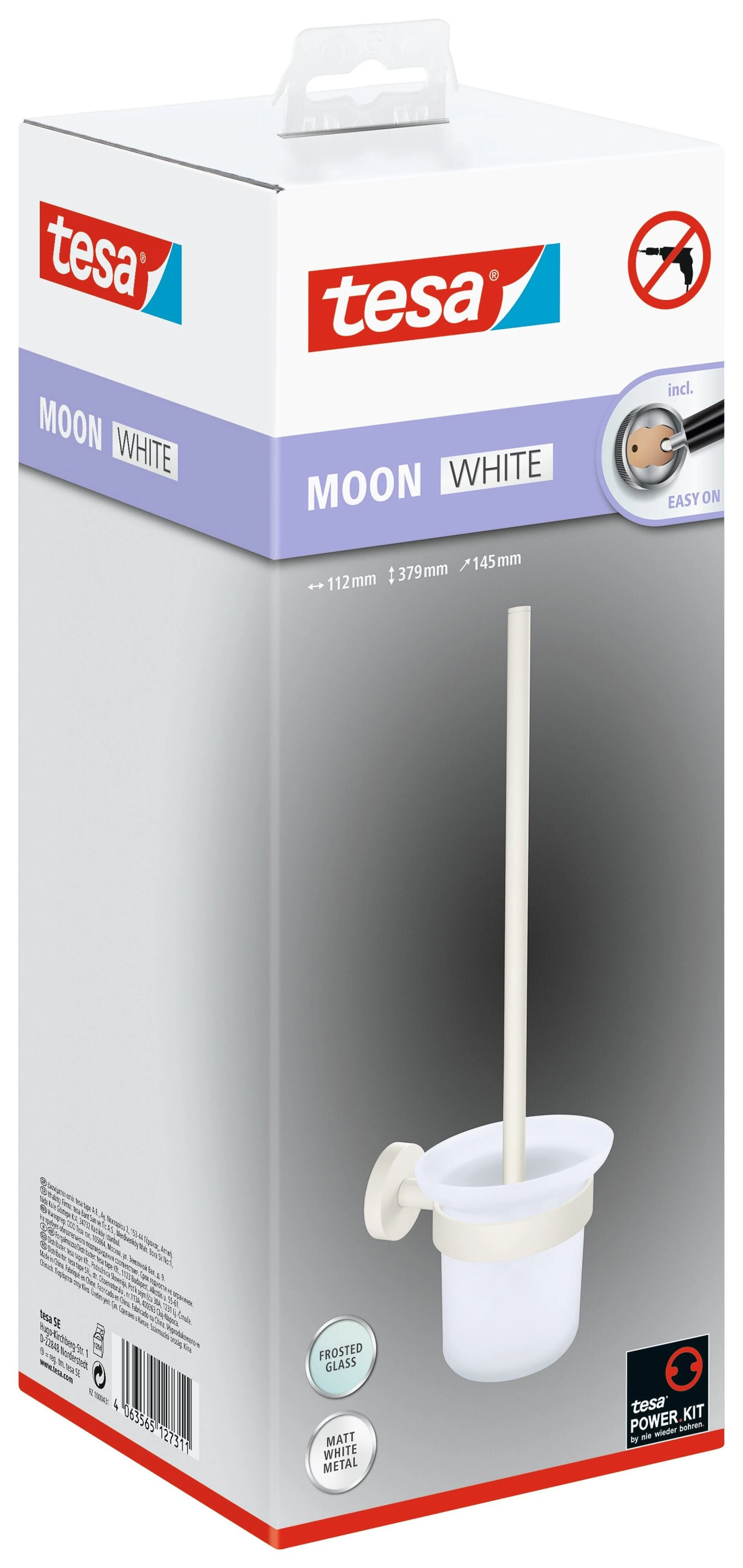 Tesa MOON WHITE tualetes birstes un