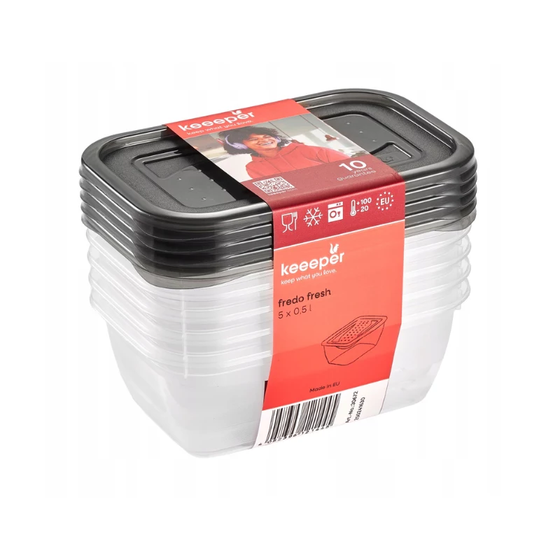 Keeeper fredo fresh pārtikas uzglabāšanas trauku