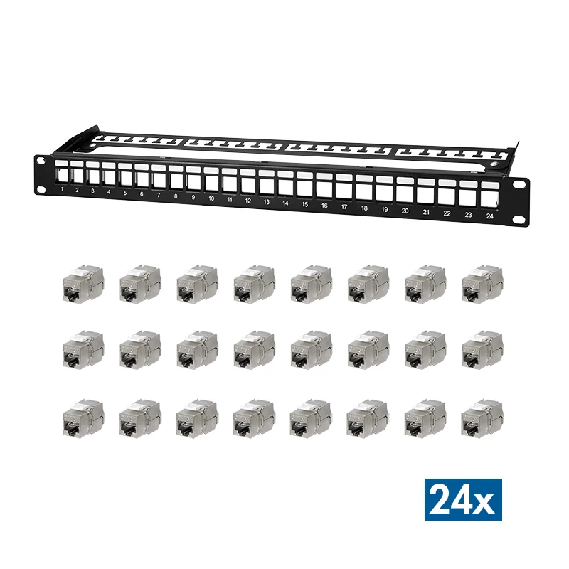 LogiLink PrimeLine 24 portu ekranēts Cat