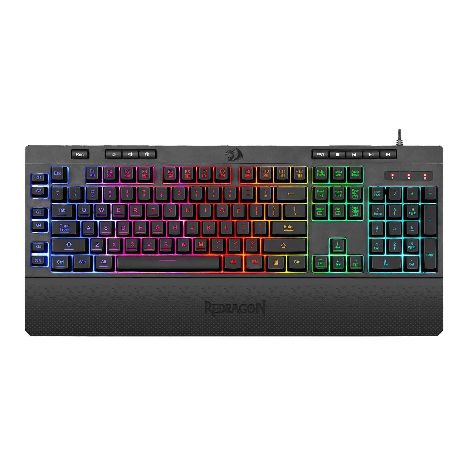 Redragon Shiva RGB membrānas spēļu klaviatūra