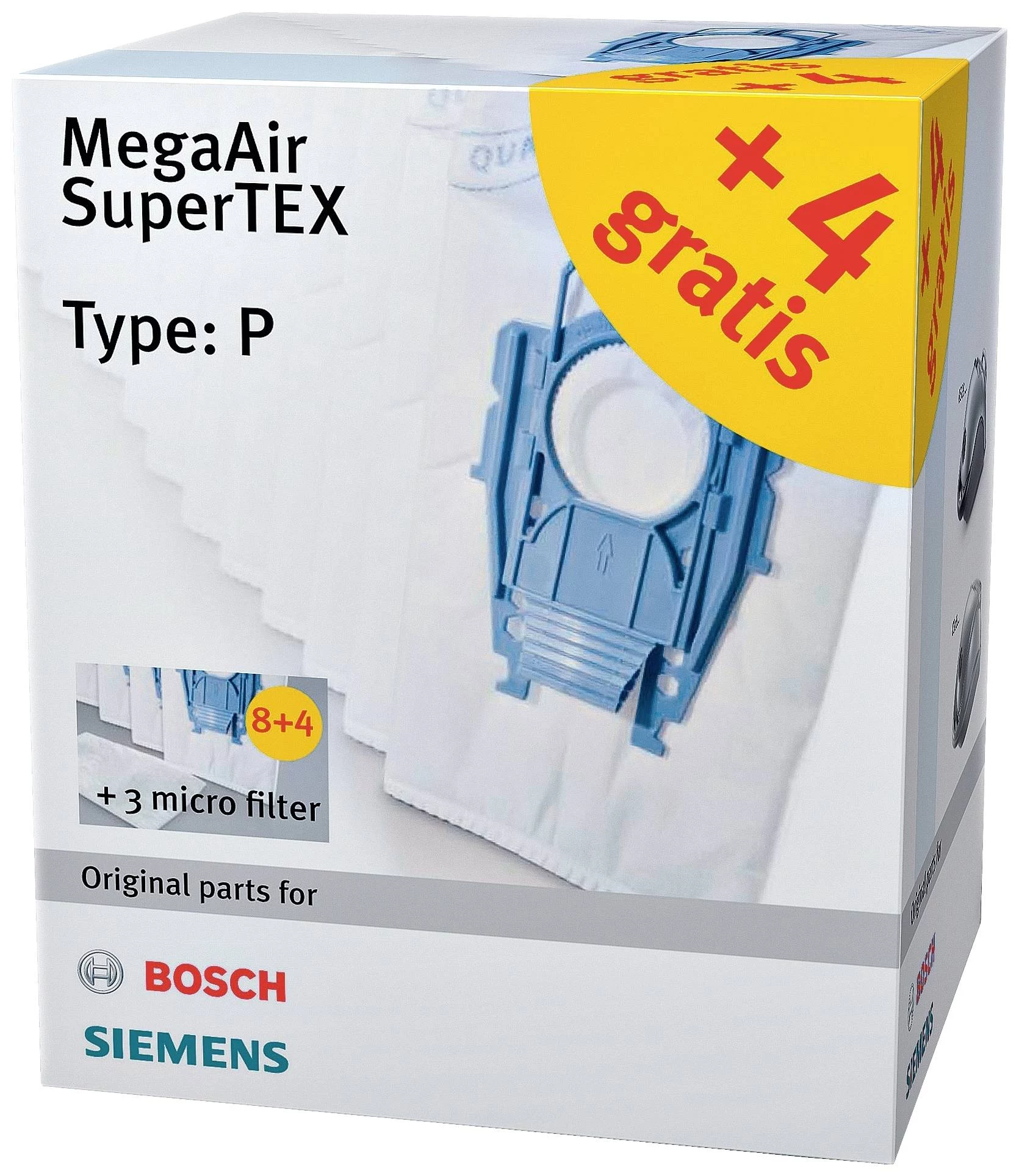 Siemens VZ123FP MegaAir SuperTEX putekļsūcēja maisiņu