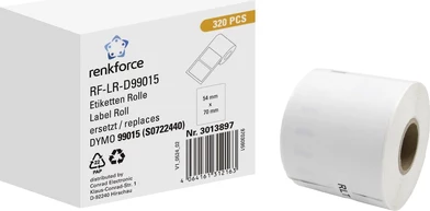 Renkforce RF-6027794 saderīgs DYMO 99015 papīra