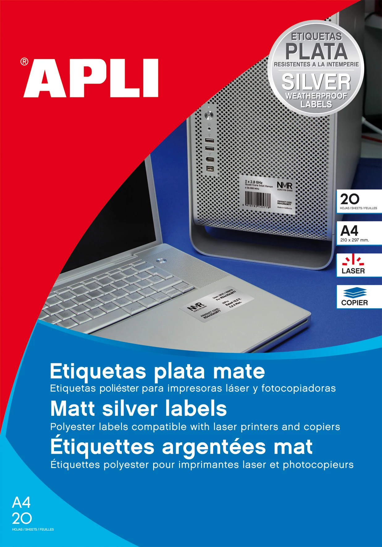 AGIPA laikapstākļiem izturīgas poliestera plēves etiķetes
