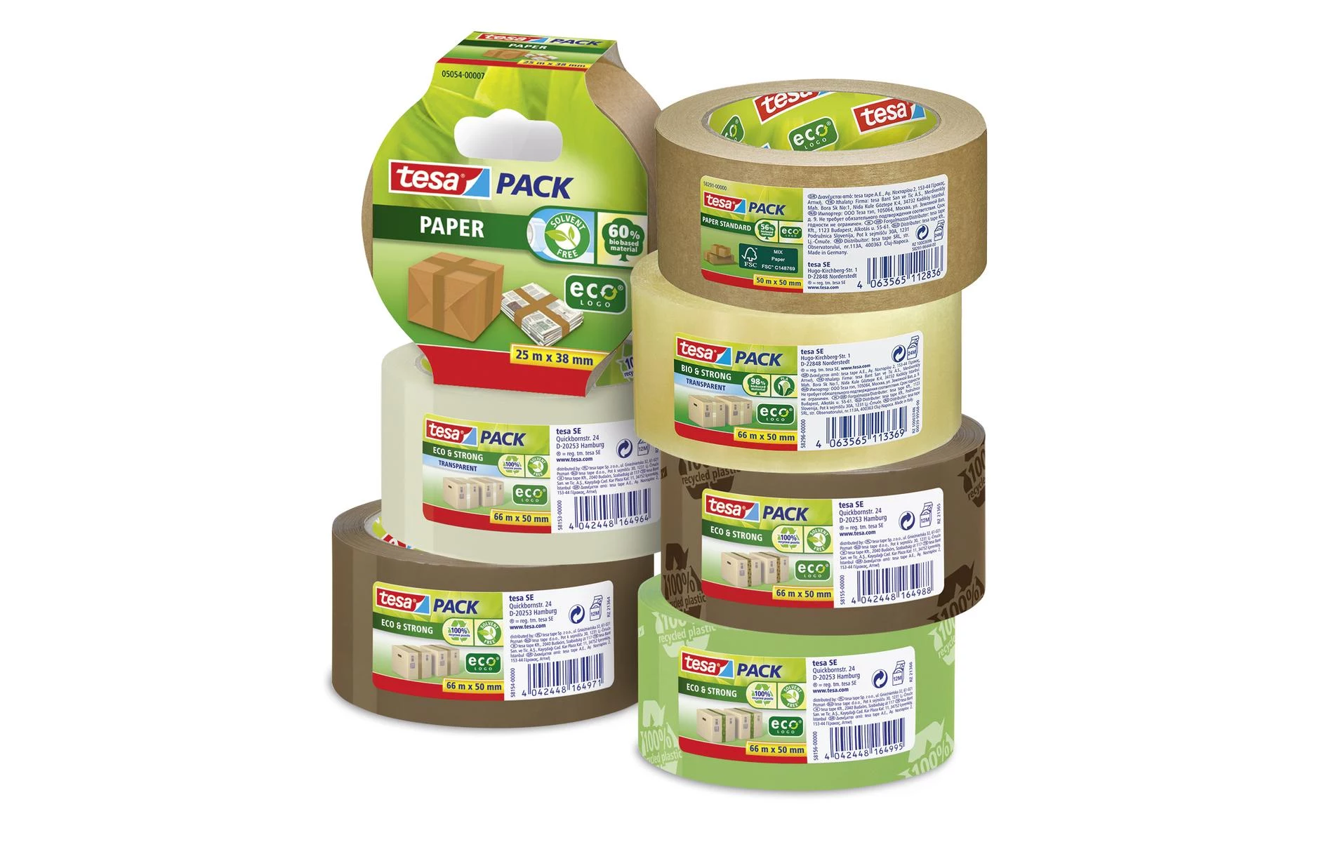 Tesa STANDARD ecoLogo® 58293 iepakojuma lente