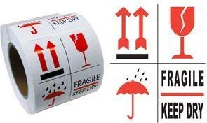 RILLPRINT 76900 Brīdinājuma etiķetes FRAGILE /