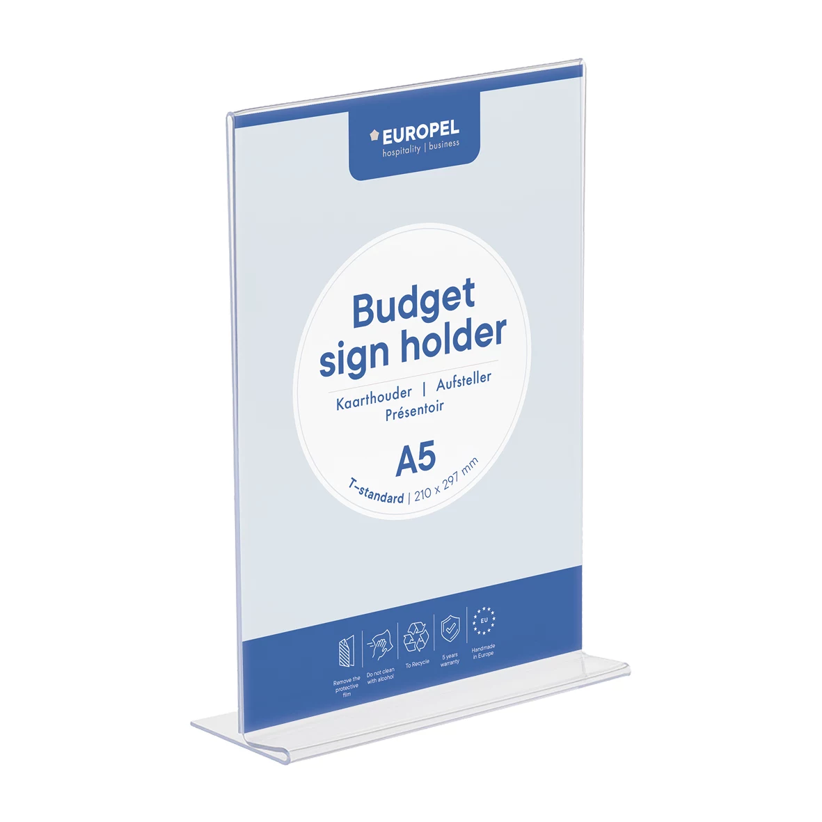 EUROPEL Budget galda displeja statīvs DIN