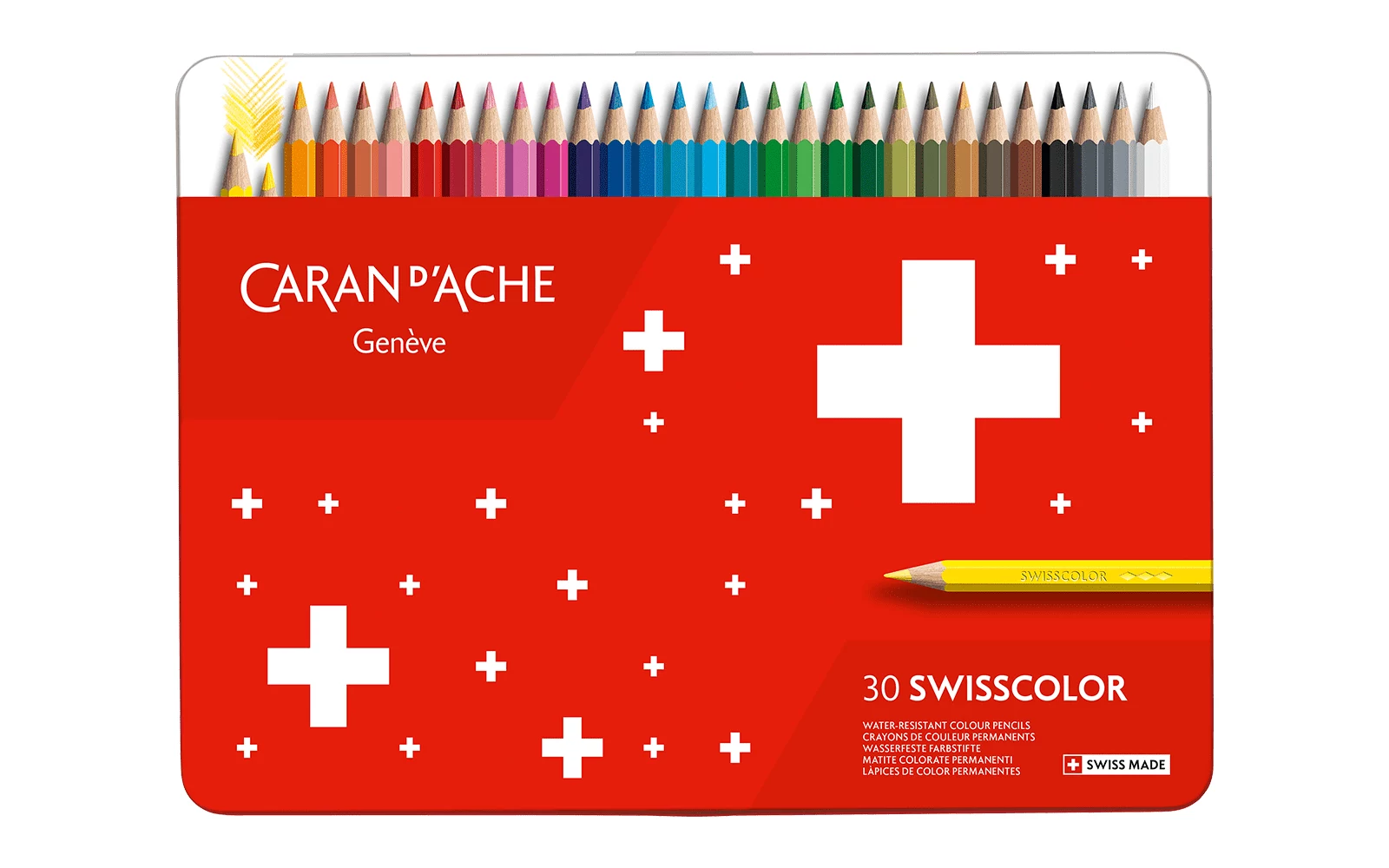CARAN D`ACHE Swisscolor ūdensizturīgas krāsainās zīmuļi