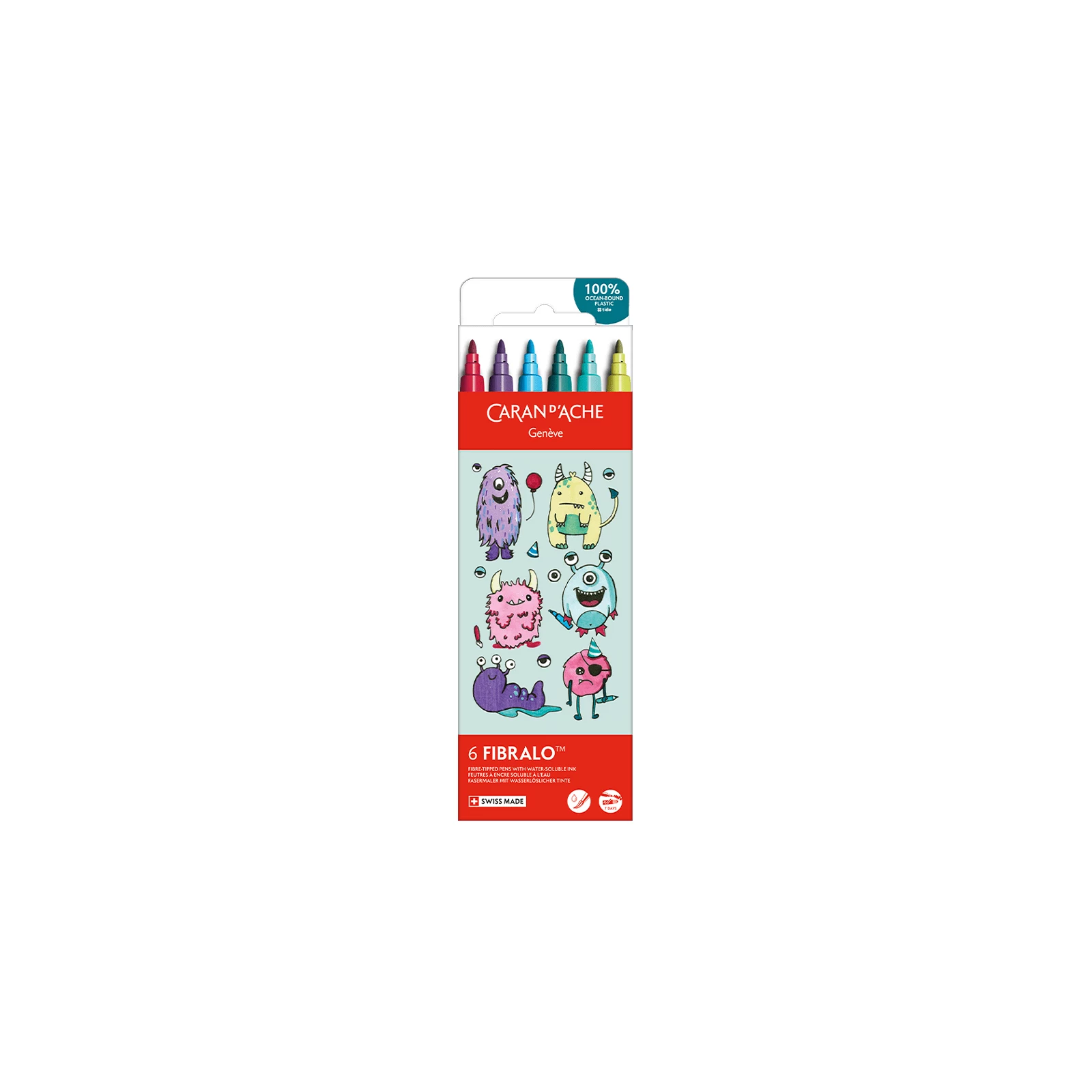 CARAN D`ACHE Fibralo Kawaii Monsters flomāsteri