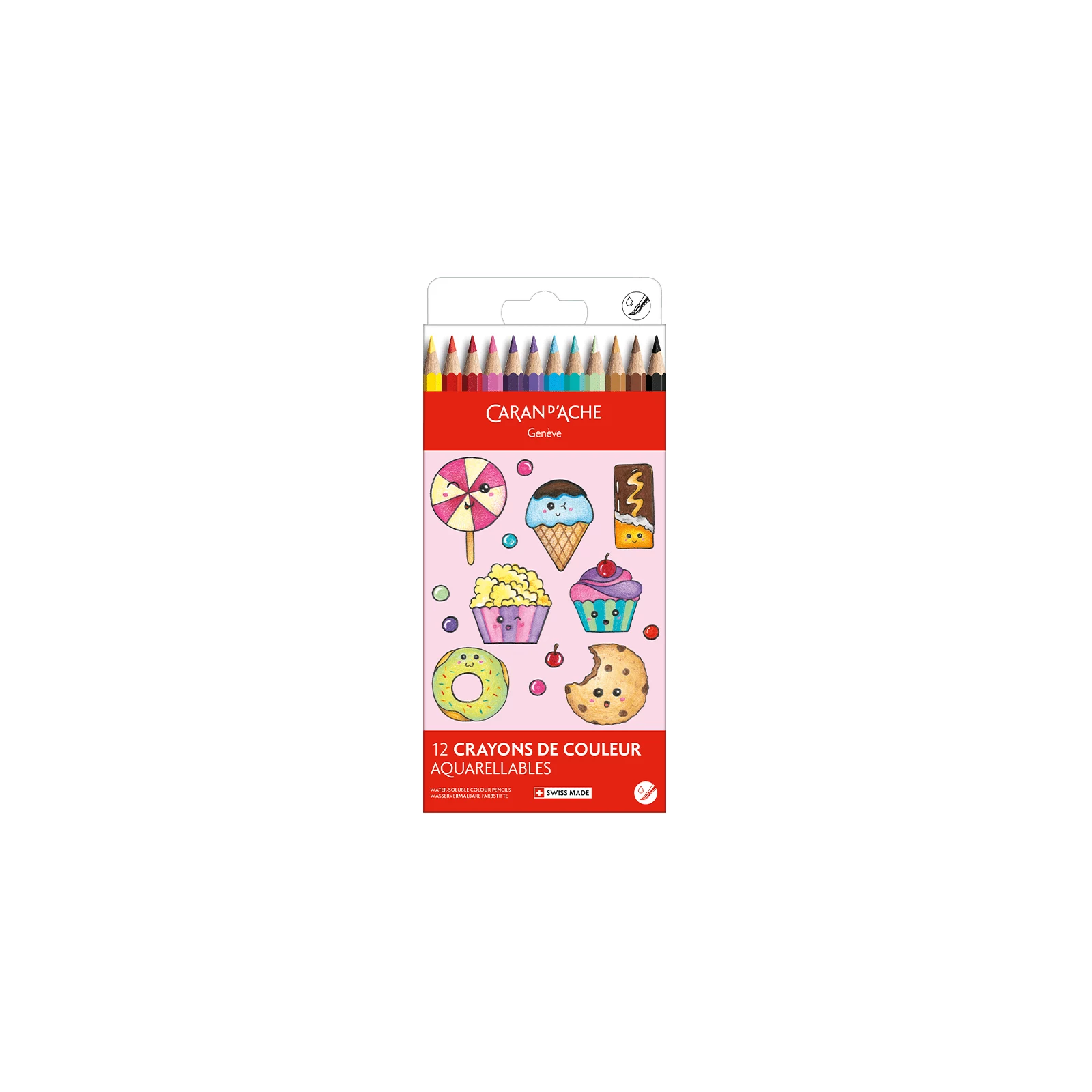Caran d`Ache Swisscolor Kawaii Candy akvareļu